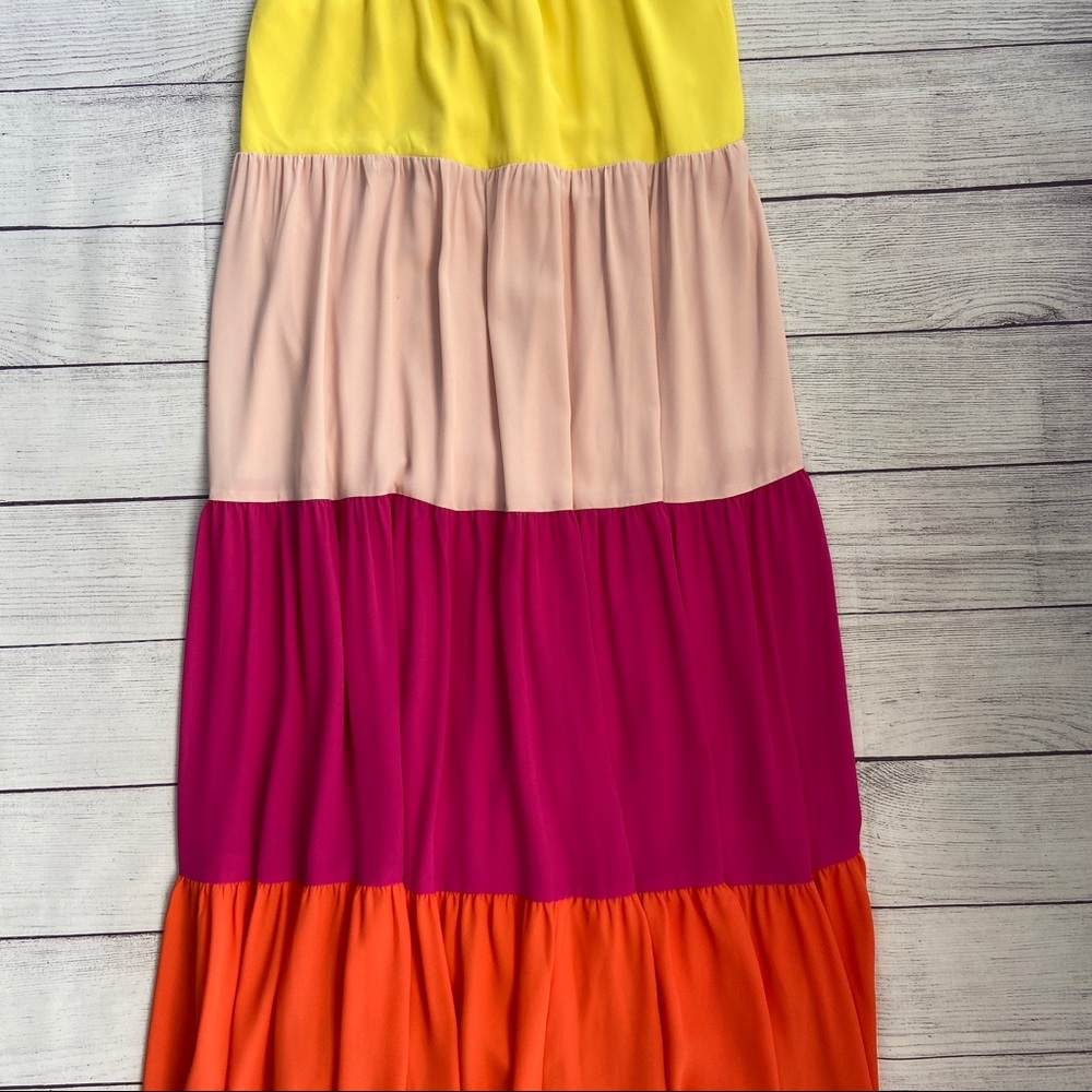 EXPRESS Color Block Maxi Dress - Picture 6 of 12